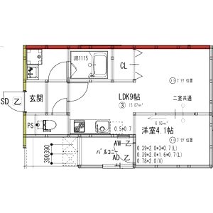 アート城北駅前の間取り図