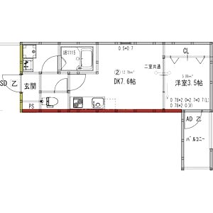 アート城北駅前の間取り図