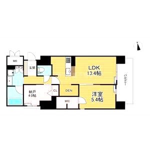 みなとメゾン川西中央の間取り図