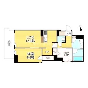 みなとメゾン川西中央の間取り図
