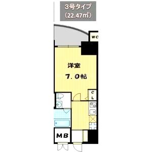 セレニテ梅田北の間取り図