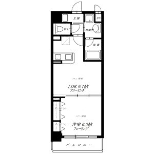 アルシェ垂水の間取り図