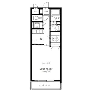 アルシェ垂水の間取り図