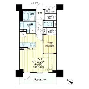 ファインレジデンス福島海老江の間取り図