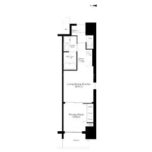 滝川公園プライマリーワンの間取り図