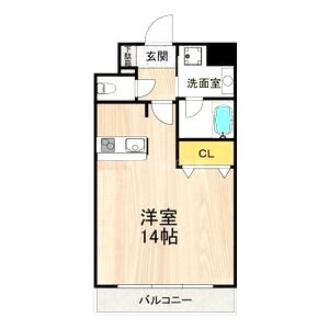 グランツ西大橋(旧ルクレ立売堀)の間取り図