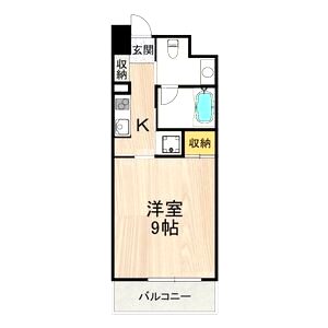 グランツ西大橋(旧ルクレ立売堀)の間取り図
