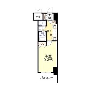 アリヴィオ夕陽ヶ丘の間取り図