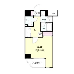 レジディア江戸堀の間取り図