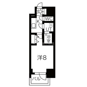 MELDIA CREST TAPP NAMBA-WESTの間取り図