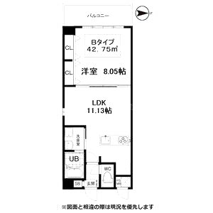 メディナ西院の間取り図