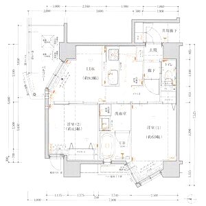 プリオーレ神戸大開通の間取り図