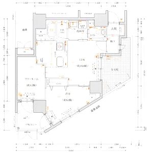 プリオーレ神戸大開通の間取り図