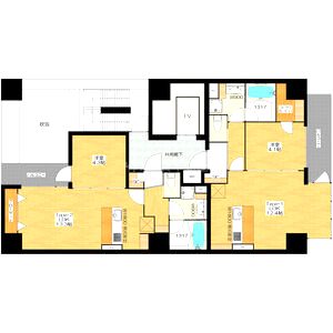 BRAVE常盤町IIの間取り図