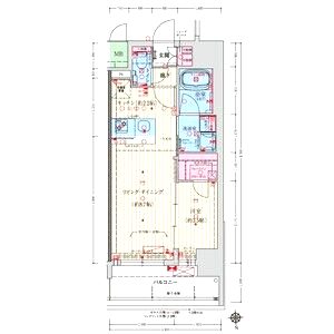 グランドファースト大阪福島の間取り図