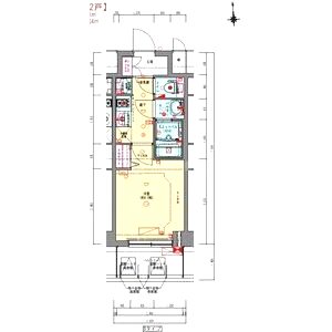 プレサンス松屋町ヴェルデスの間取り図