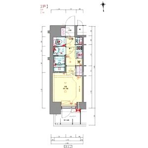 プレサンス松屋町ヴェルデスの間取り図