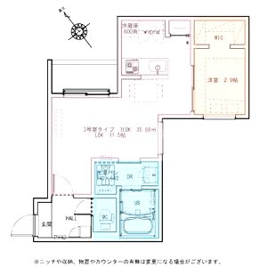 REGALEST堺町家の間取り図
