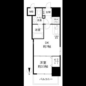 イグレック南本町の間取り図