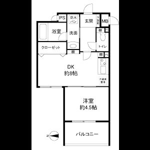 イグレック南本町の間取り図