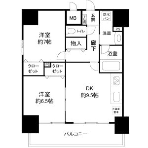 イグレック南本町の間取り図
