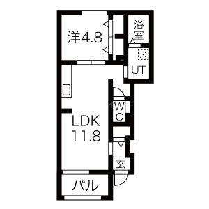 グロースハイツ新石切IIの間取り図