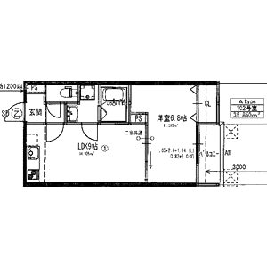 菅原1丁目ハイツの間取り図