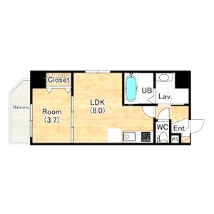 (仮称)ジーグランデ九条の間取り図