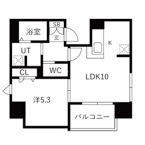 プレサンス三宮ディライトの間取り図