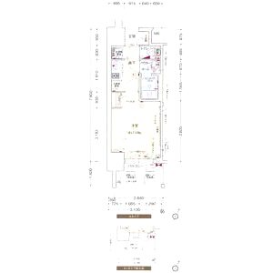 プレサンス三宮ディライトの間取り図