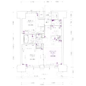 エステムプラザ難波WESTIIプレディアの間取り図