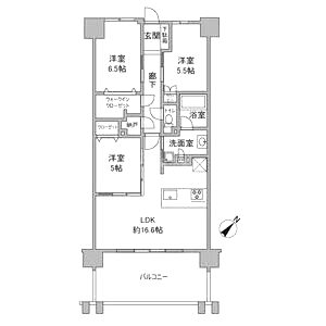 ヴェレーナシティ夙川パークナードI街区の間取り図
