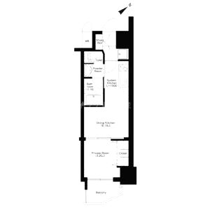 弁天町プライマリーワンの間取り図