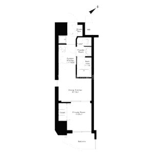 弁天町プライマリーワンの間取り図