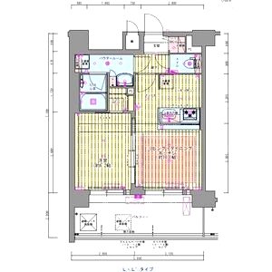 プレサンス福島ミッドエルの間取り図