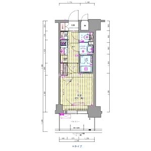 プレサンス福島ミッドエルの間取り図