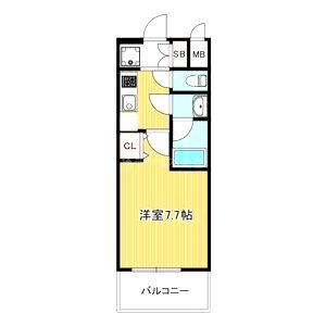 インプルーブ四天王寺の間取り図