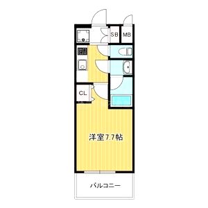 インプルーブ四天王寺の間取り図