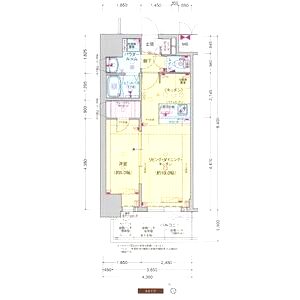 プレサンス大国町ラヴェニールの間取り図