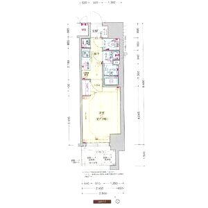 プレサンス大国町ラヴェニールの間取り図