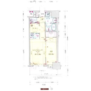 プレサンス大国町ラヴェニールの間取り図