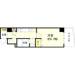 アレス六甲の間取り図