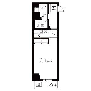 エグゼ難波東の間取り図