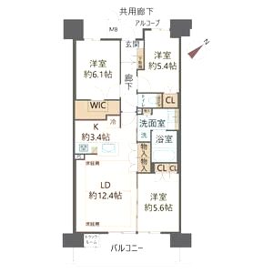 ジオ彩都いろどりの丘の間取り図