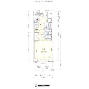 プレサンス新町ウィズ ジョイの間取り図