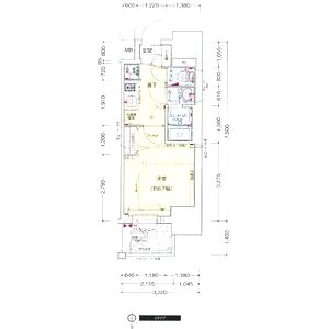 プレサンス新町ウィズ ジョイの間取り図