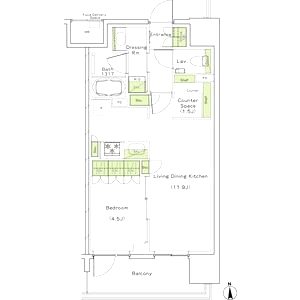 ザ・パークハビオ都島フロントの間取り図