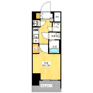 ファーストフィオーレ難波南パークサイドの間取り図