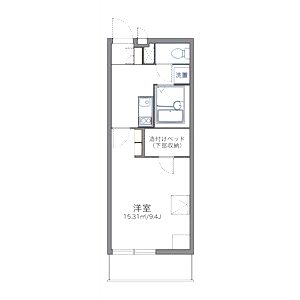 レオパレスビューテラス草内の間取り図