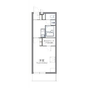レオパレスビューテラス草内の間取り図